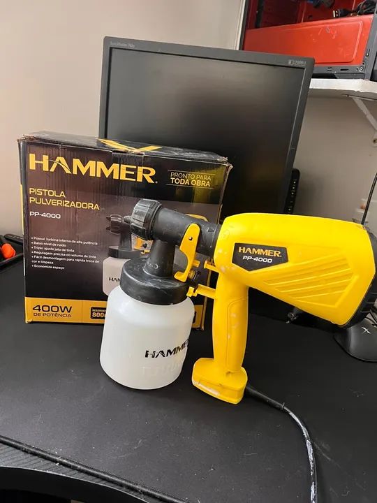 Pistola Pulverizadora de pintura Hammer PP-4000 - Foto 2