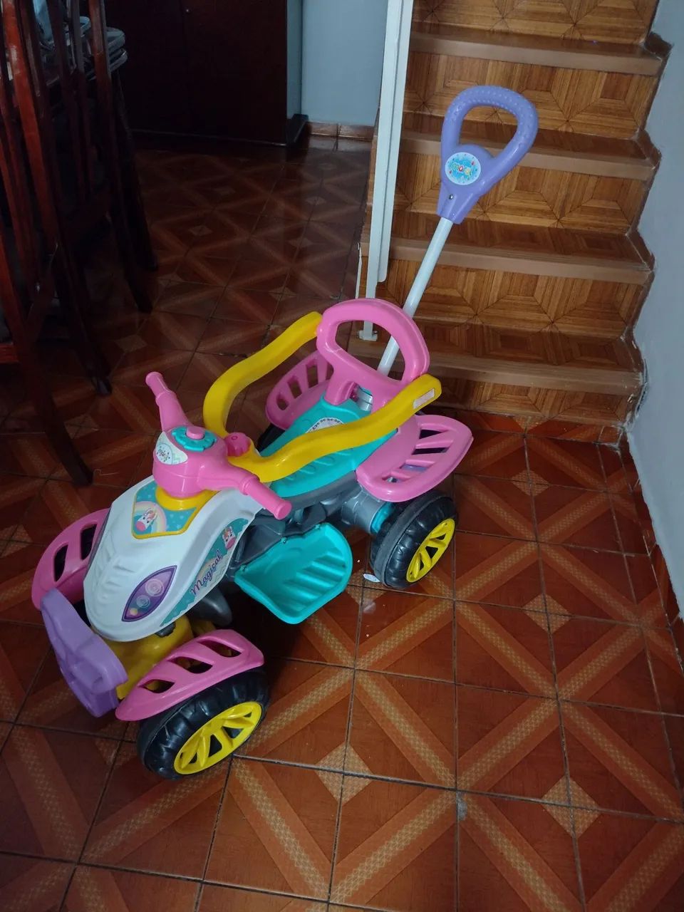 Quadriciclo infantil feminino. - Foto 4