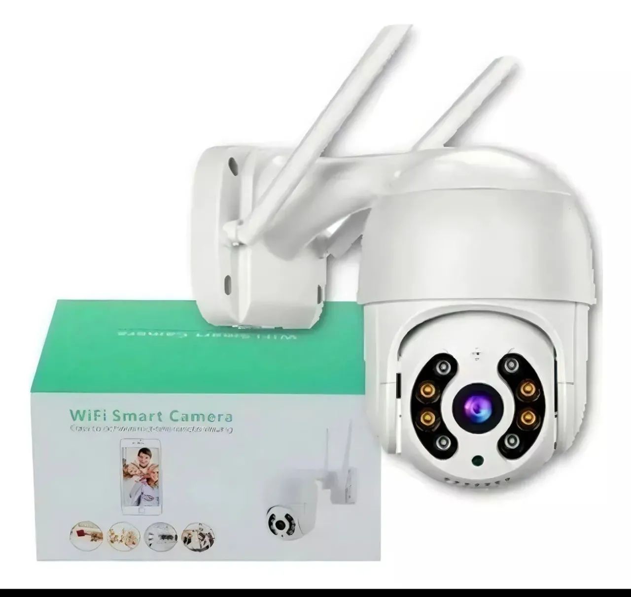 Câmera de Segurança Wi-Fi com Visão Noturna à prova d'água 360 graus. - Foto 2