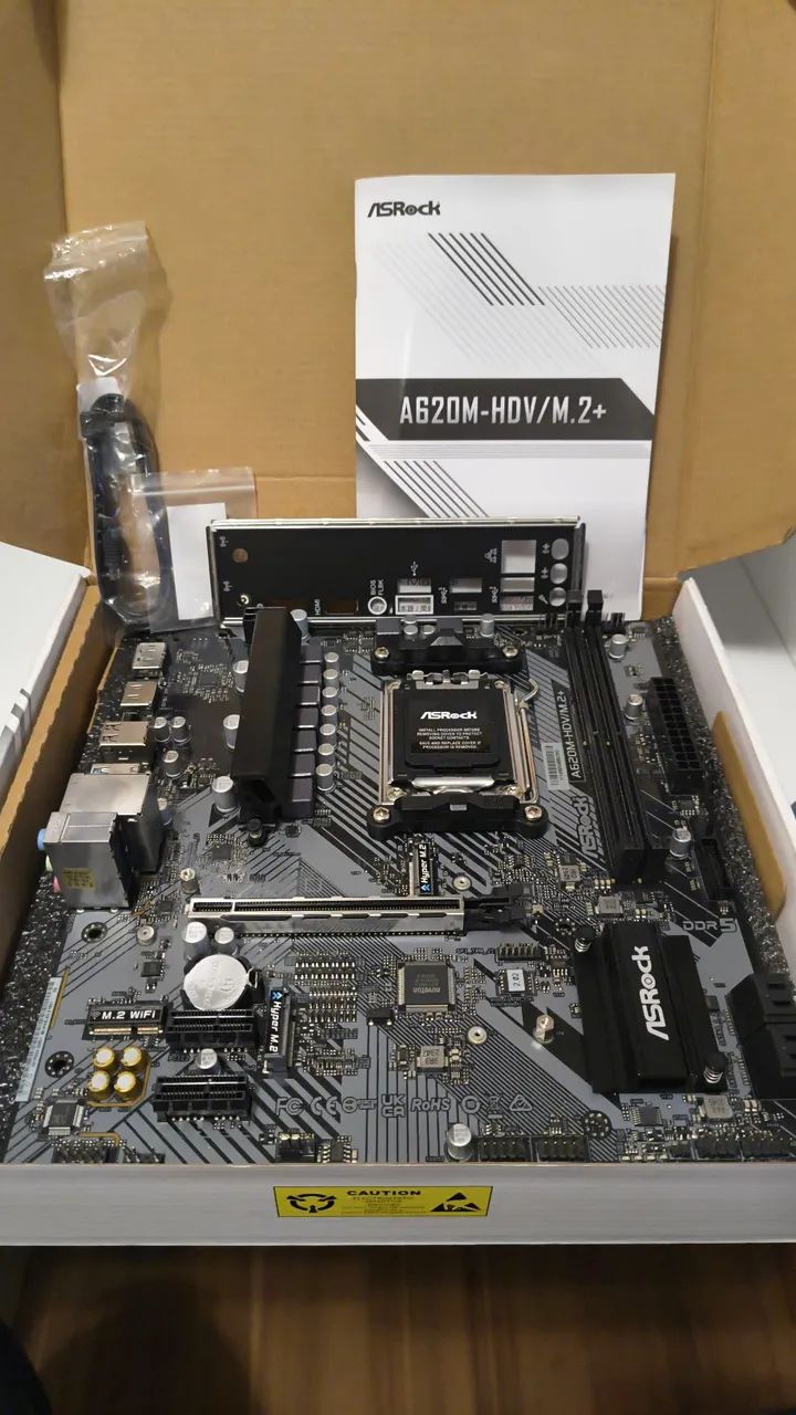 Placa mãe Asrock AM5 A620m HDV M2+
