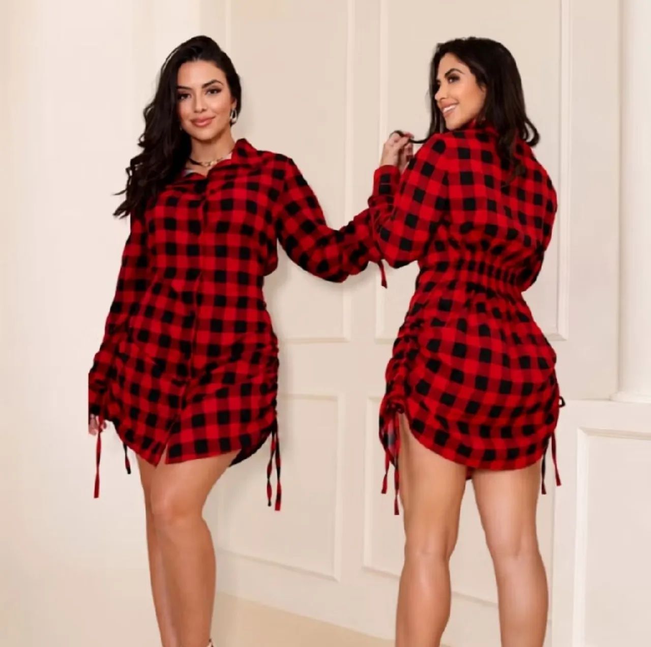 Vestido Xadrez Lançamento GG 