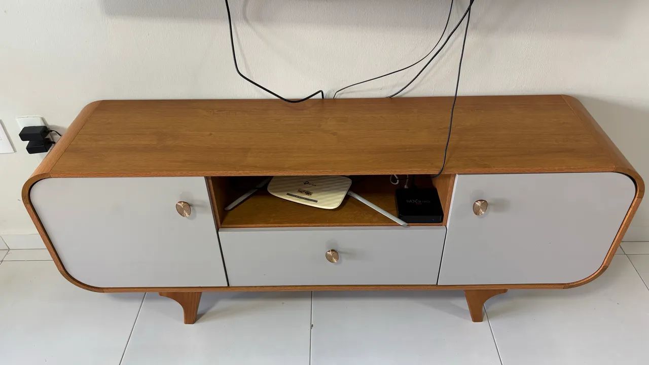 Rack 160cm para sala moderno e estiloso  - Foto 5
