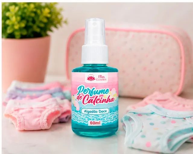 Perfume De Calcinha Algodão Doce 60 ml Ellas Cosméticos 30 ml - CM00026 - Foto 4