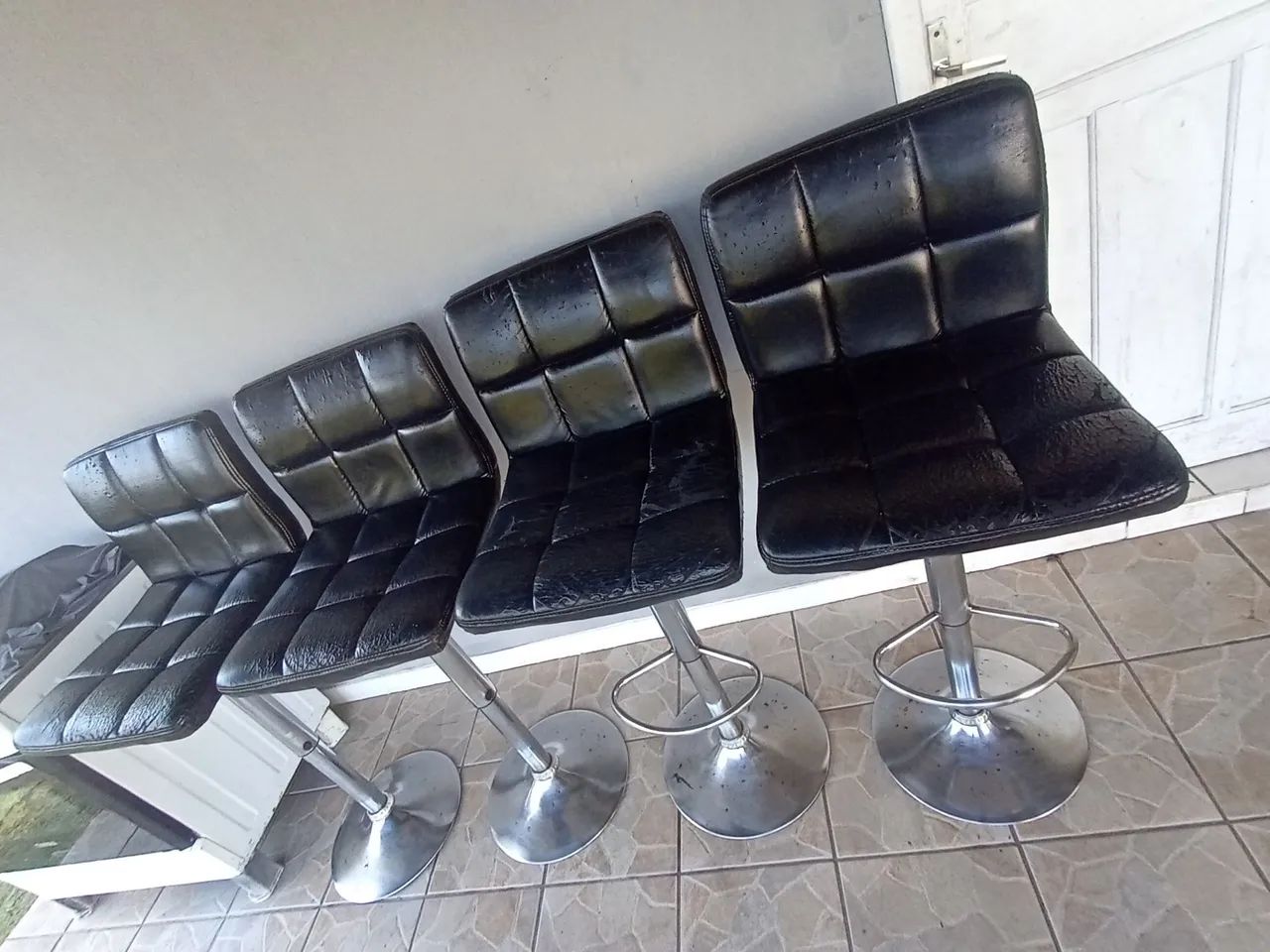 Conjunto de 4 banquetas gomos 