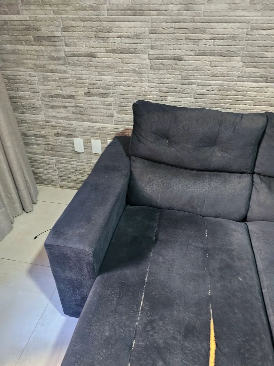 Sofá retrátil e reclinavel 2.5 metros. - Foto 3