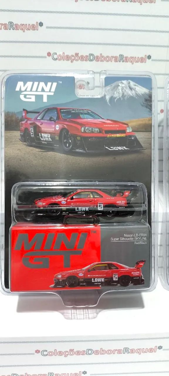 Miniaturas Nissan Kyline LB-ER34 Super Silhouette LBWK - Mini GT