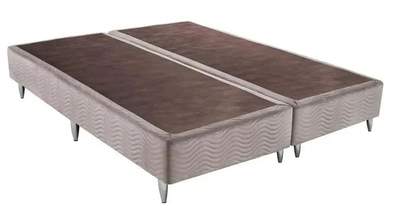 Base Sommier Queen 158x198x30 Camurca Bege Ortobom