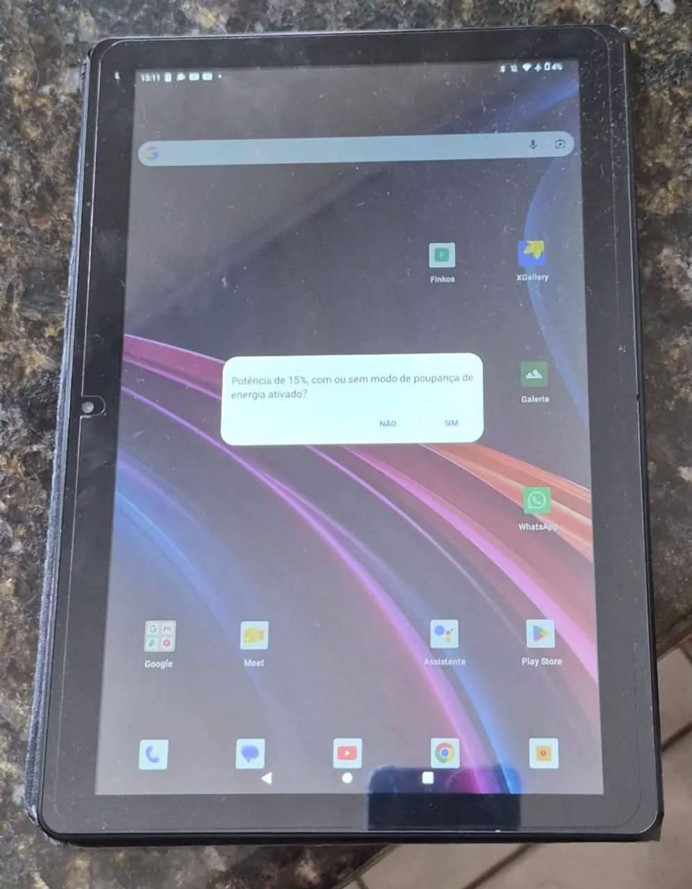 Tablet 10 polegadas Multilaser 128 gb, sem marcas de uso , com película e capa 