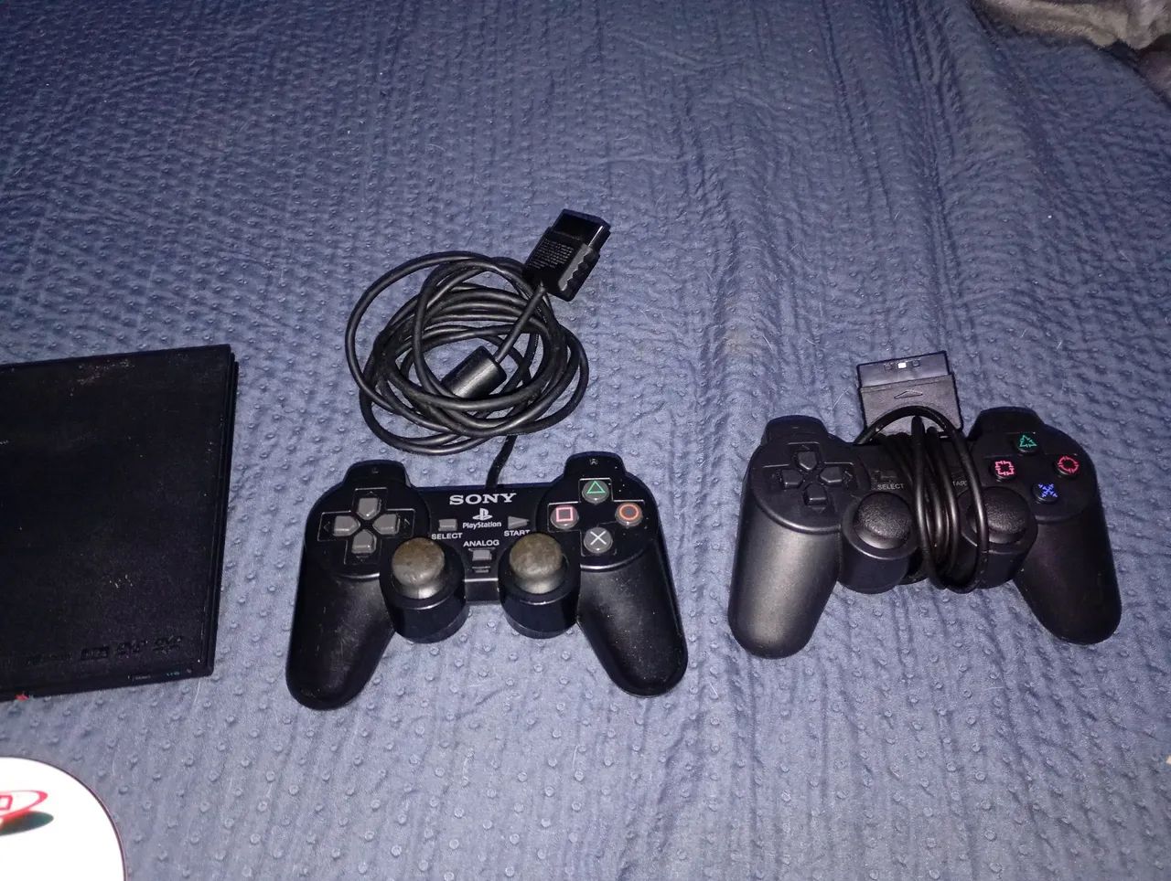PS2 slim desbloqueado com controle original. - Foto 2