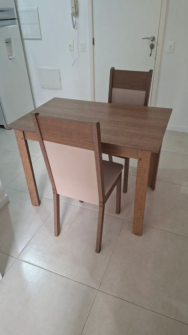 Mesa de Madeira, 2 cadeiras 100m x 70m - Foto 3