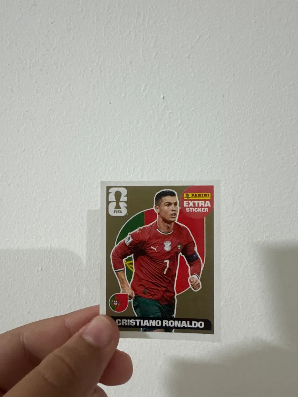Extra sticker Cristiano Ronaldo gold 