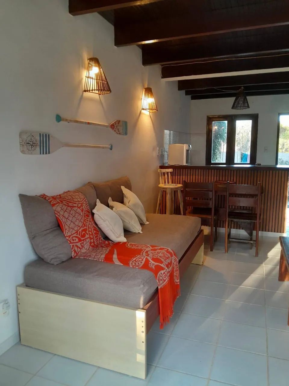 Paraíso da Lua: Chalé com 2 quartos, 2 banheiros e varanda ampla - Foto 4