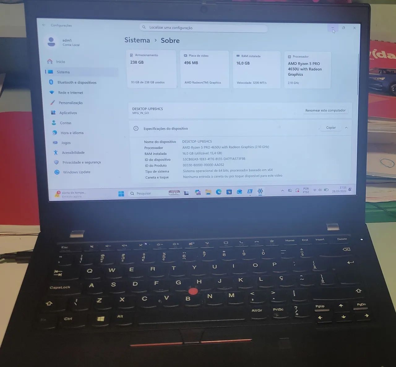 Notebook Lenovo Thinkpad  - Foto 2