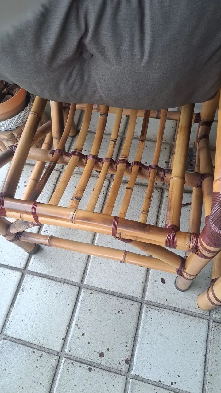 Vendo moveis de varanda de bambo e madeira - Foto 2
