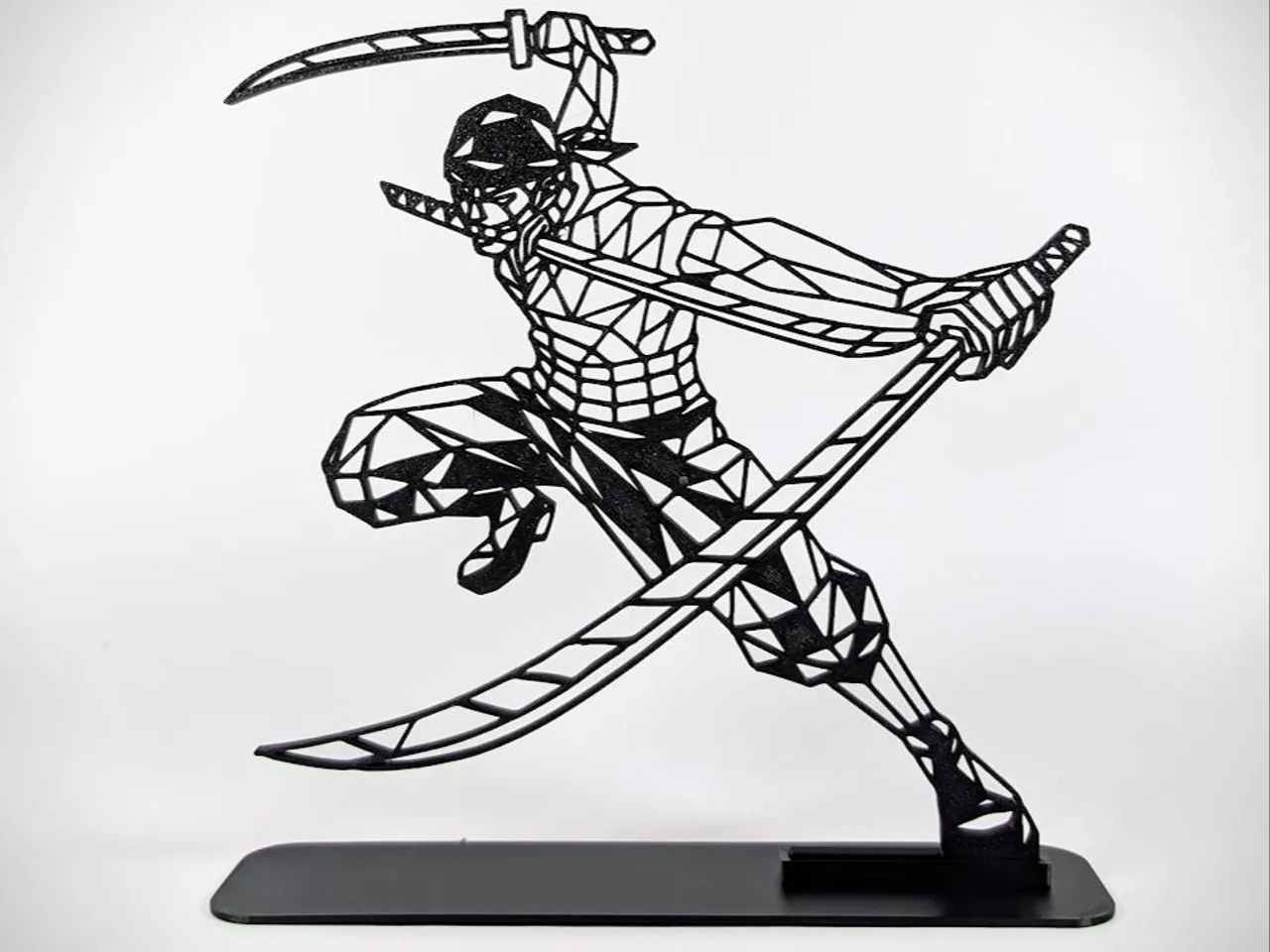 Peça geometrica 3d vegeta, zoro, megaman - Foto 3