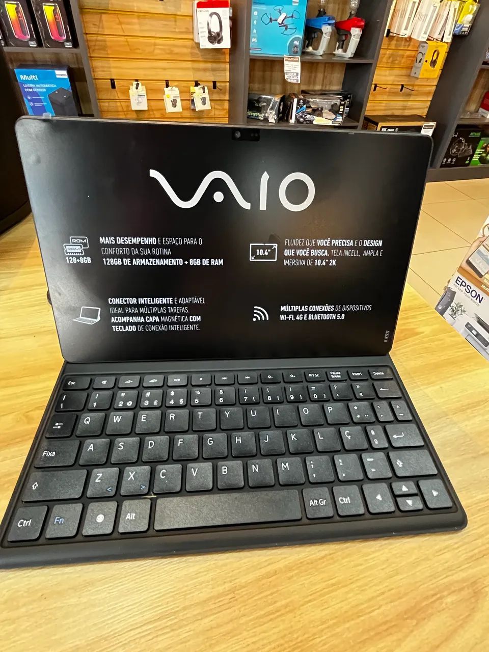TABLET VAIO COM TECLADO E CAPA MAGNÉTICA  - Foto 3
