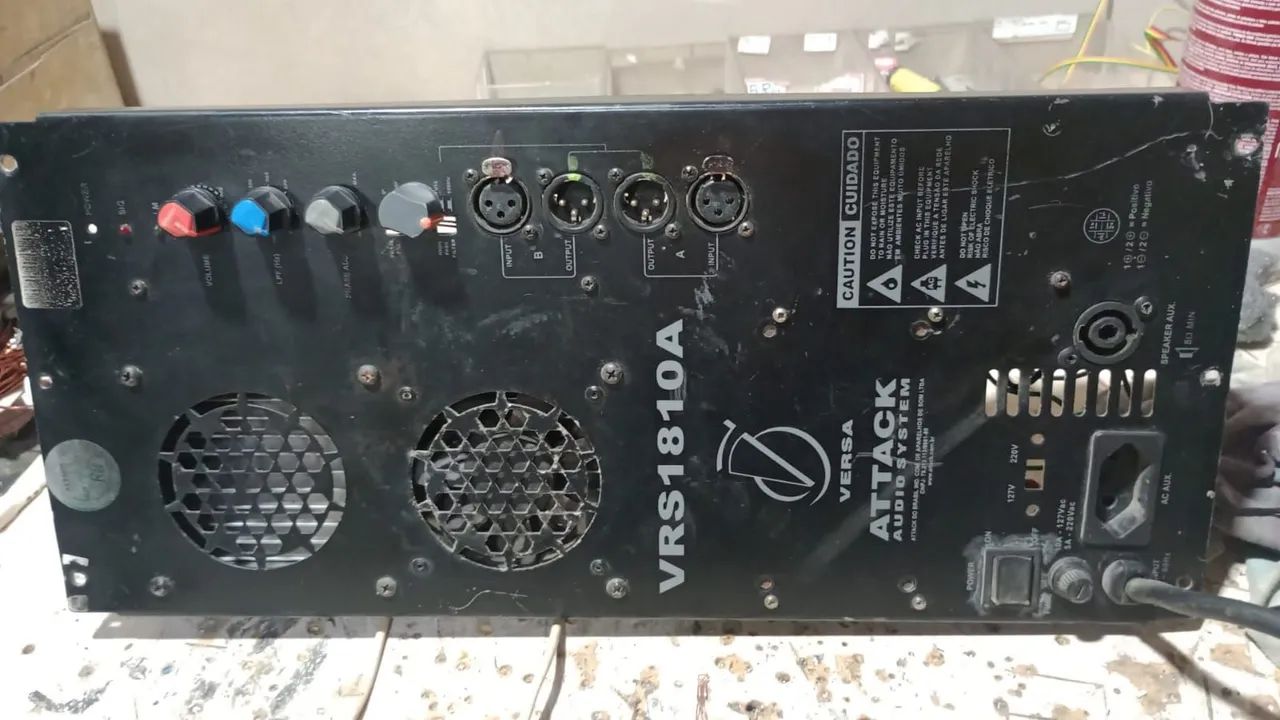Amplificador  500wrms funcionando 