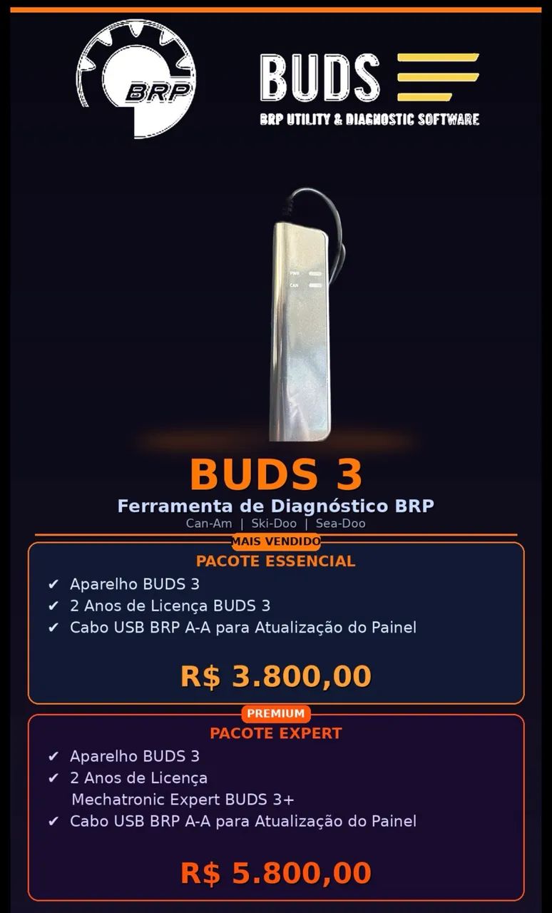 Diagnóstico scanner Brp Buds3