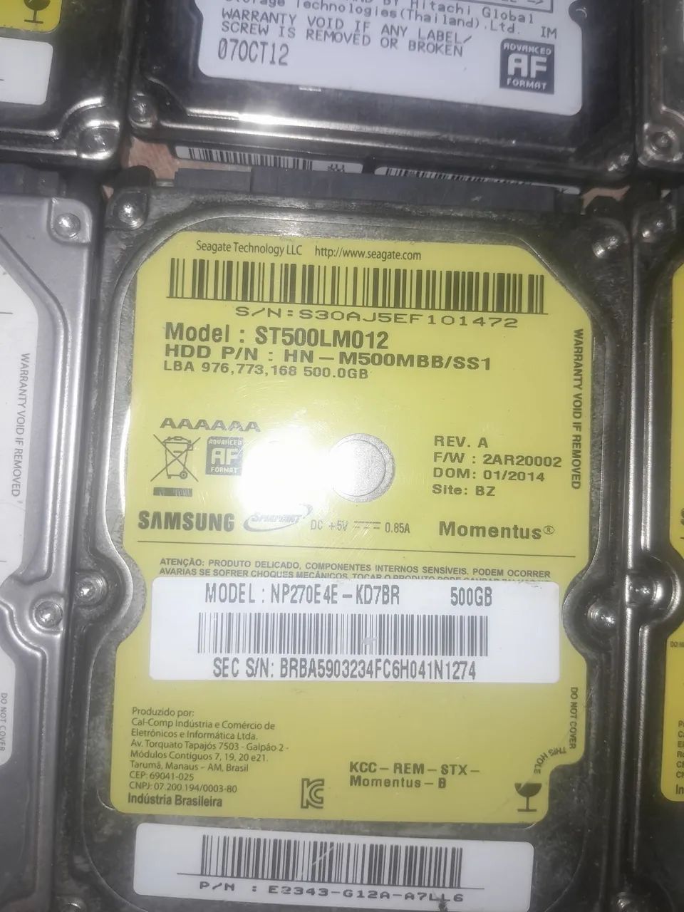Lote de HDs de notebook com defeito  - Foto 2