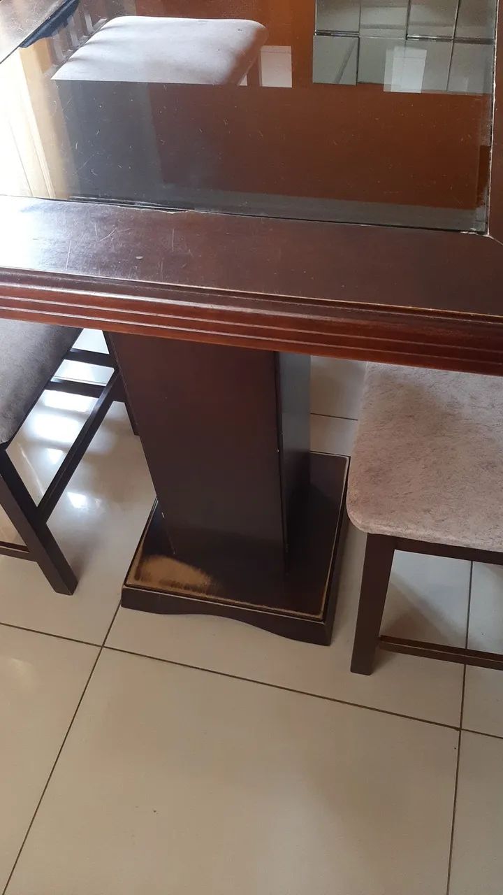 Mesa de jantar com 6 cadeiras           *Usada* - Foto 2