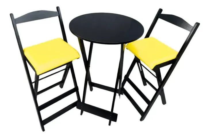 Conjunto Mesa Alta com Banquetas Bistrô  - Foto 2