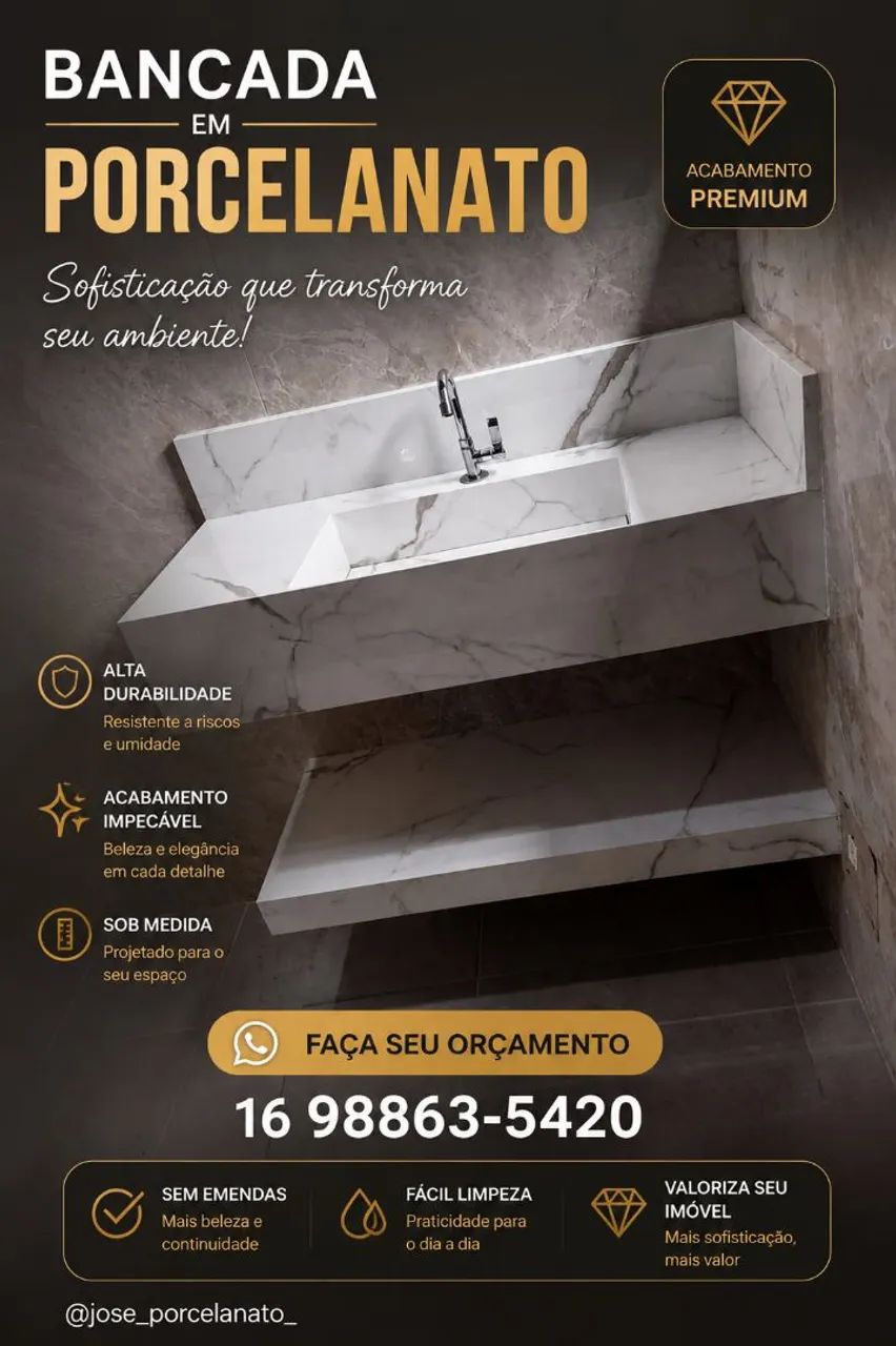 Porcelanataria Fabricação De Produtos de porcelanato 