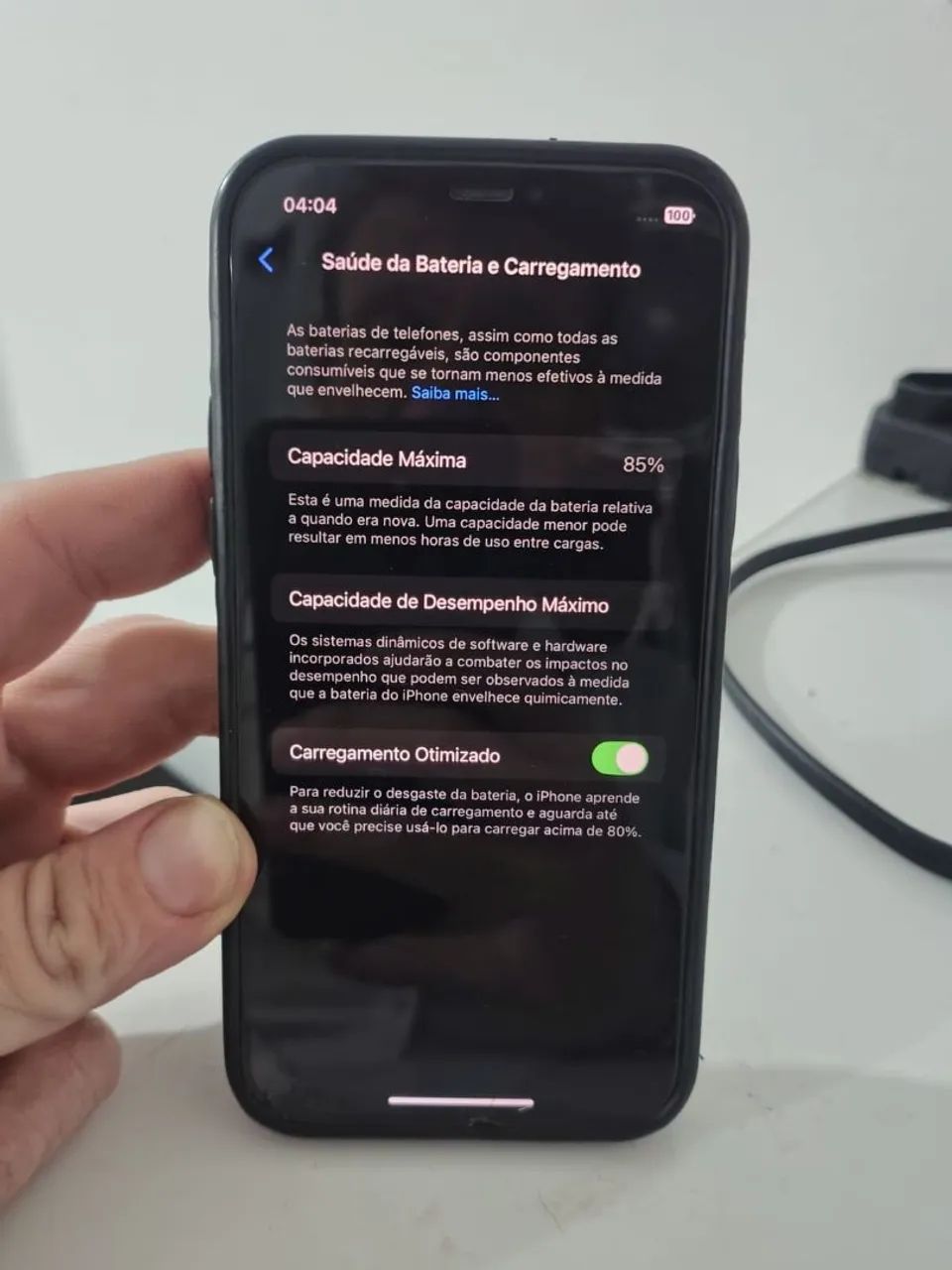 iPhone 12 -89% de bateria