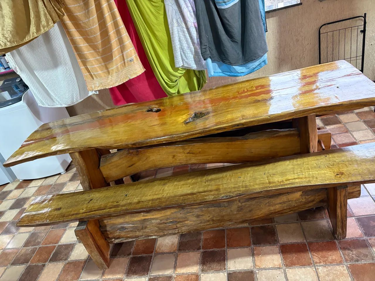 MESA MADEIRA MACIÇA  - Foto 3