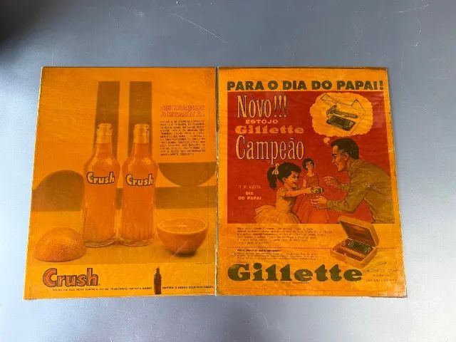 propaganda antiga crush e gillette - Foto 2