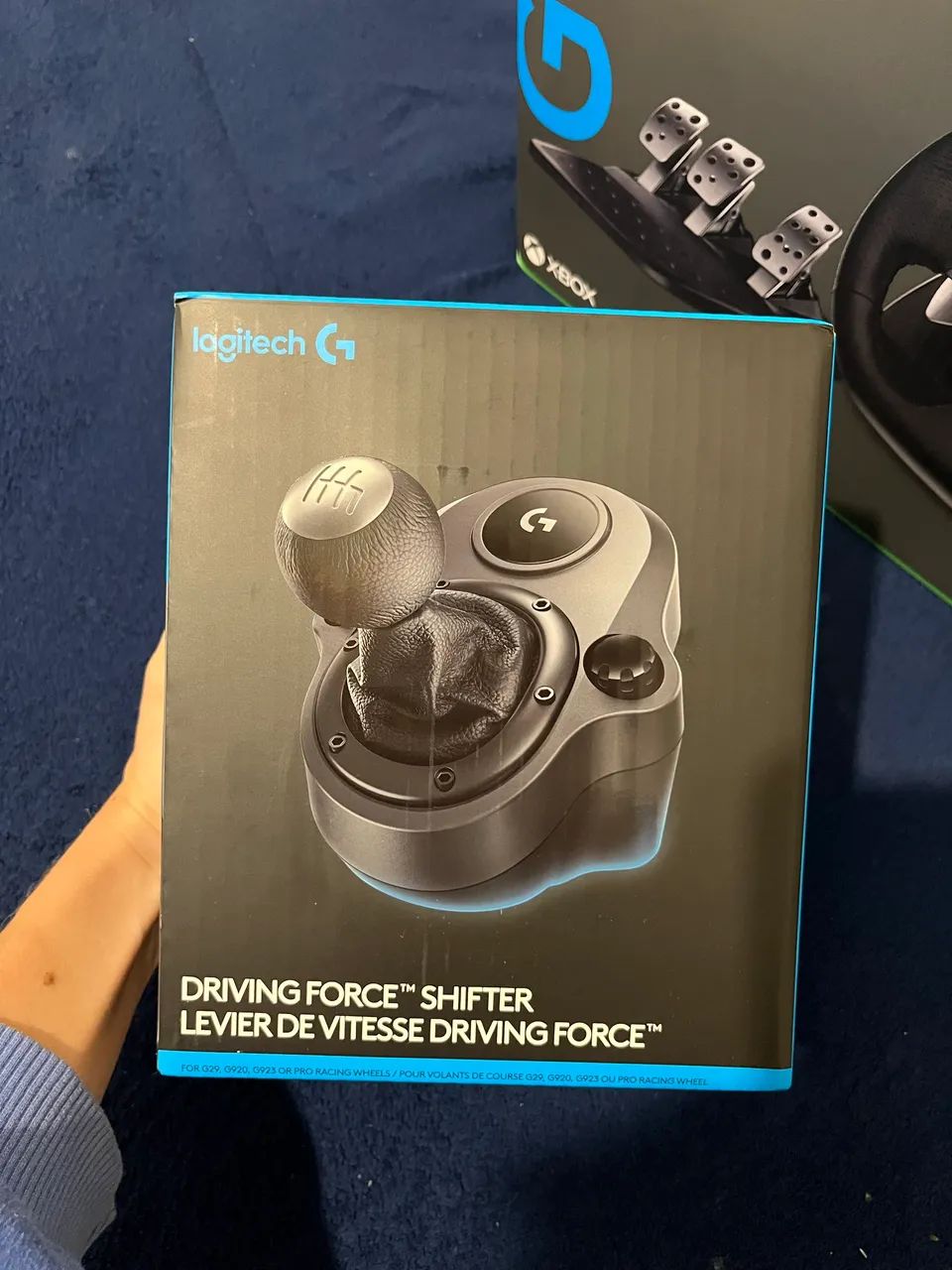 volante logitech g920 e câmbio shifter xbox - Foto 4