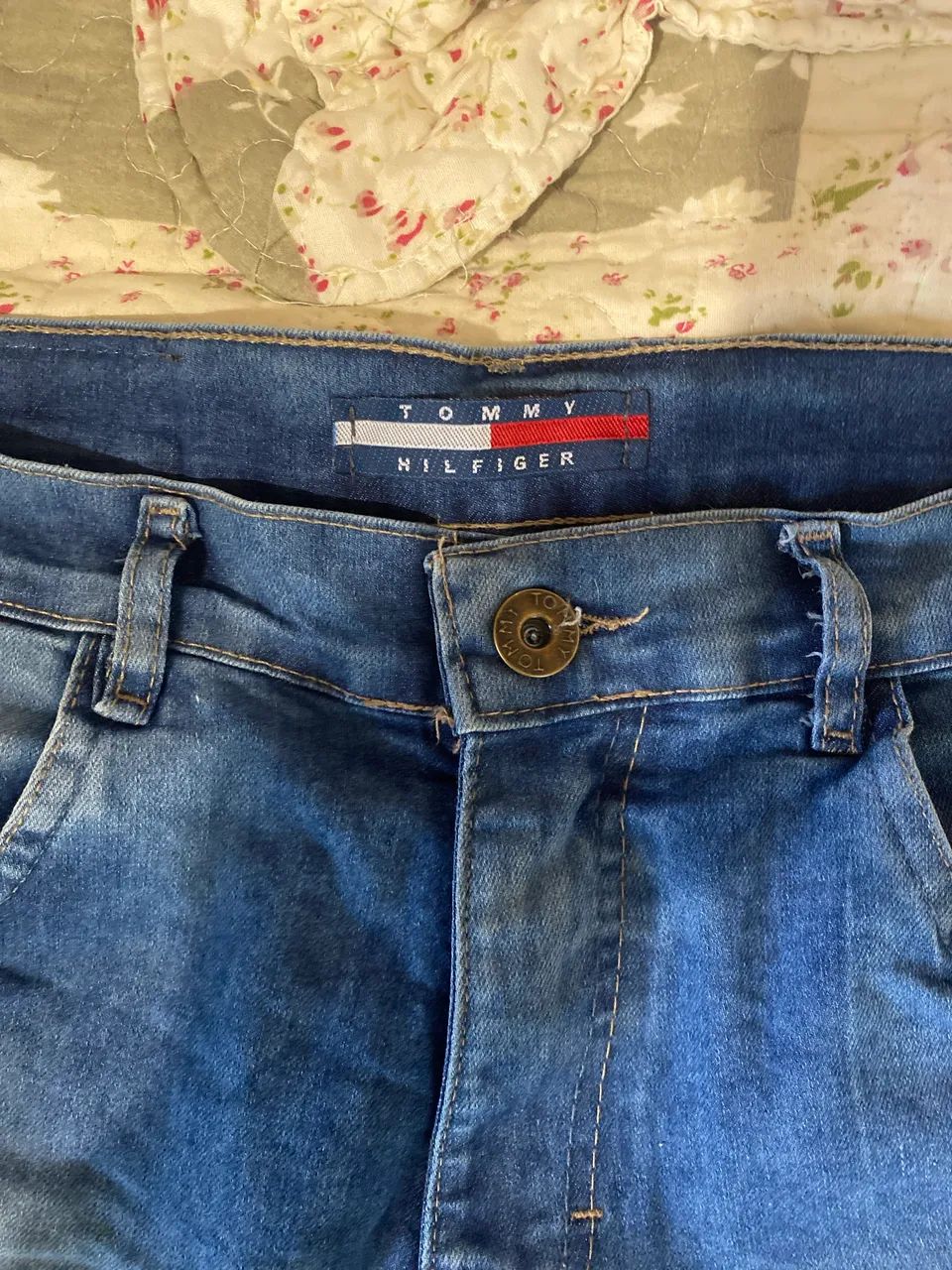 Calça Jeans Tommy Hilfiger Masculina Destroyed Tam. 40 - Foto 2