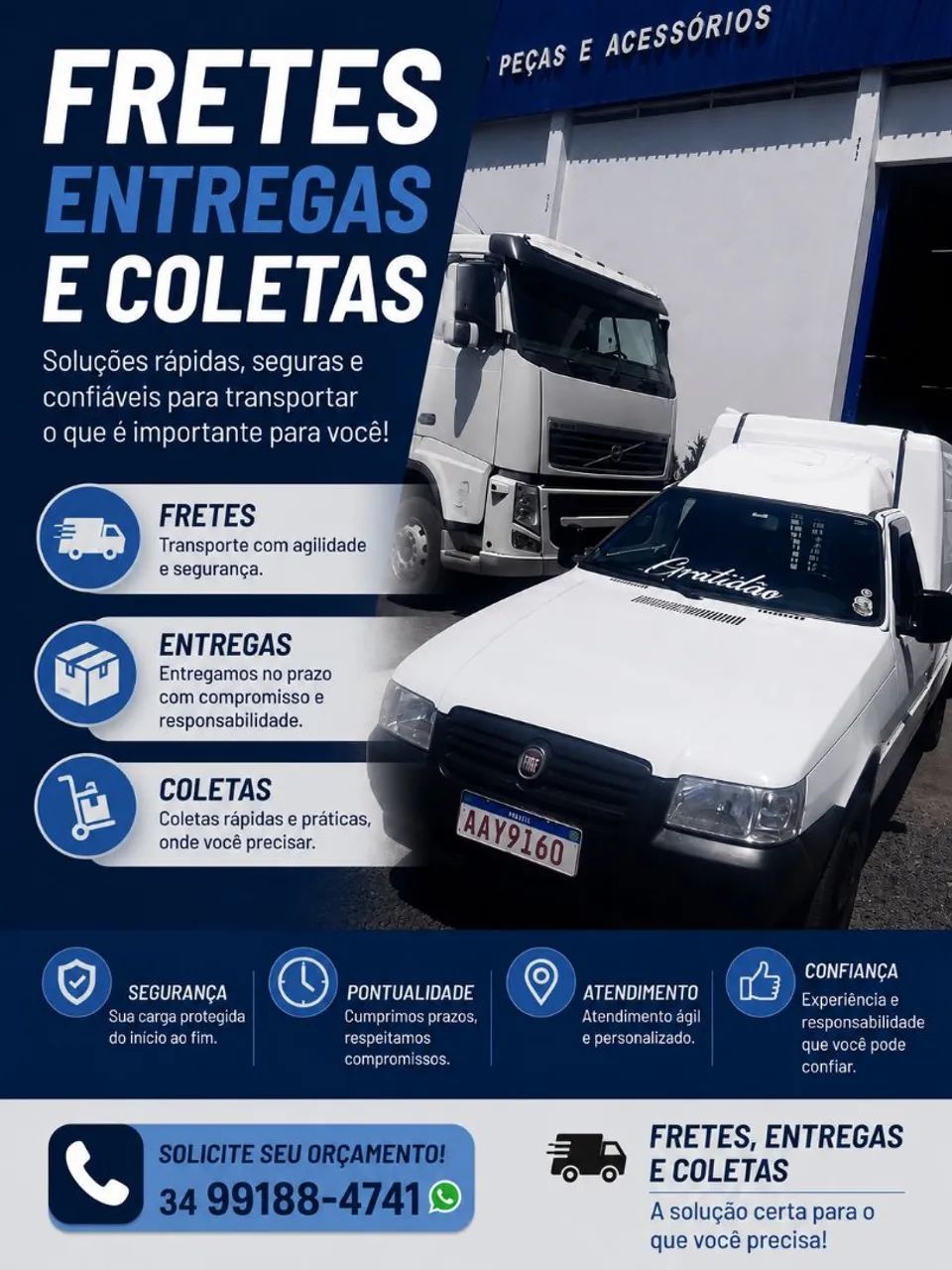 Fretes,entregas e coletas...