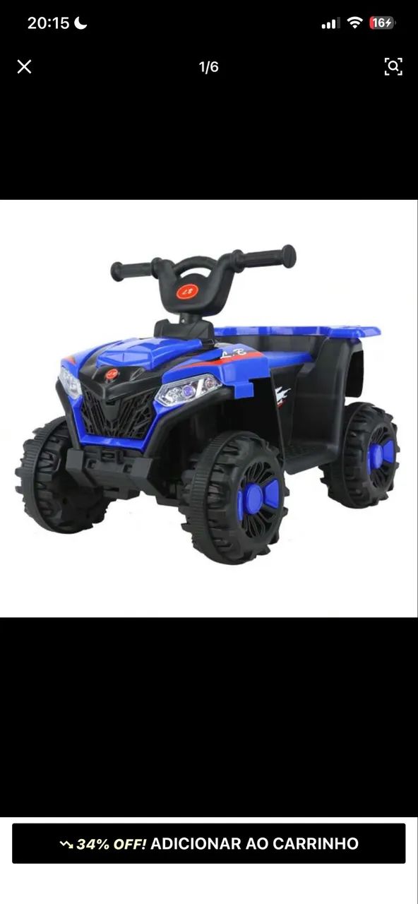 Quadrículo Elétrico Infantil 6V