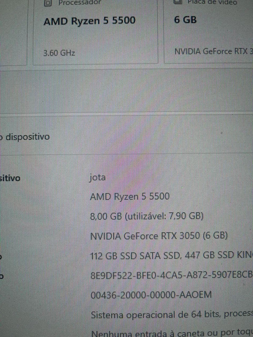 Processador R5 5500  - Foto 3