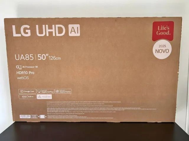 Smart TV LG UHD AI UA85 50 Polegadas 4K Nova Lacrada Faço entrega