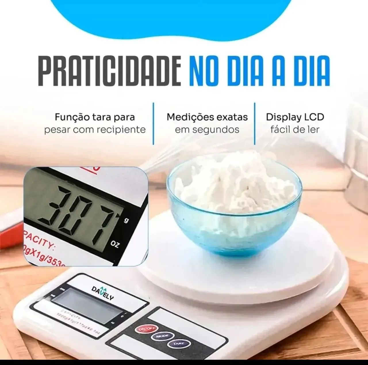 Balança digital (até 10kg) - Foto 3