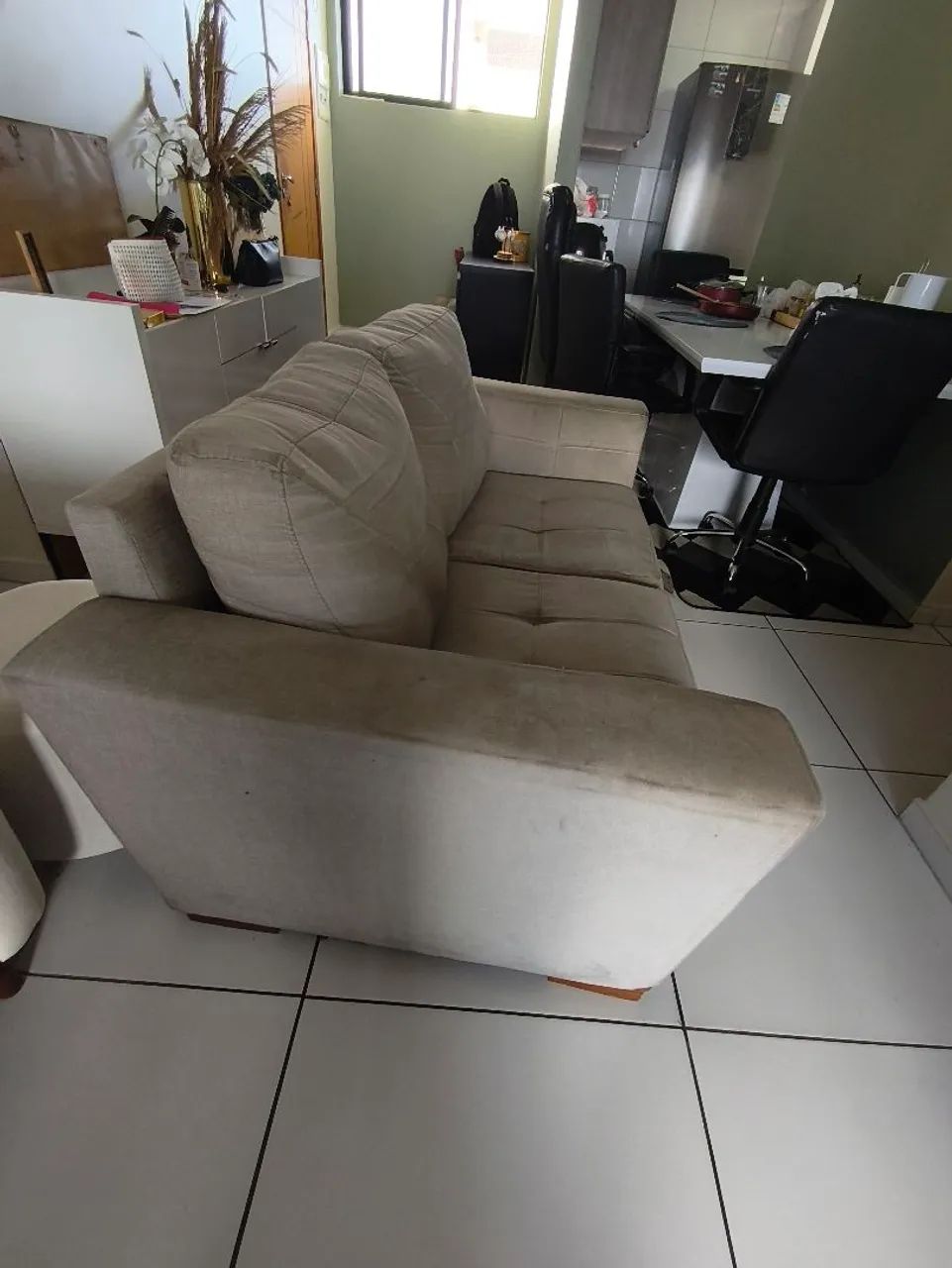 Belo Sofá de Linho 2 lugares  - Foto 2