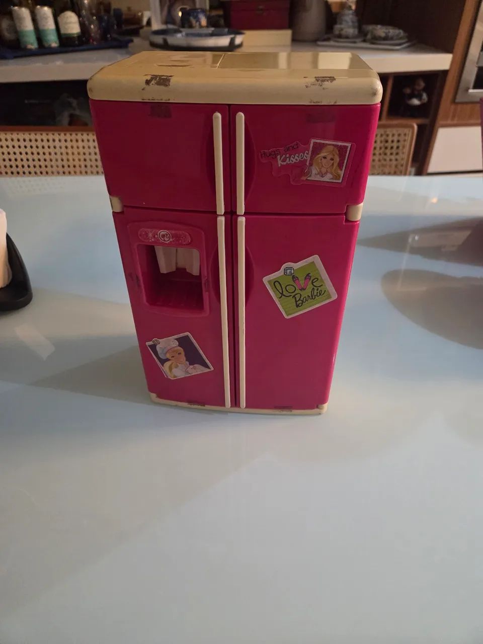 Mini geladeira barbie