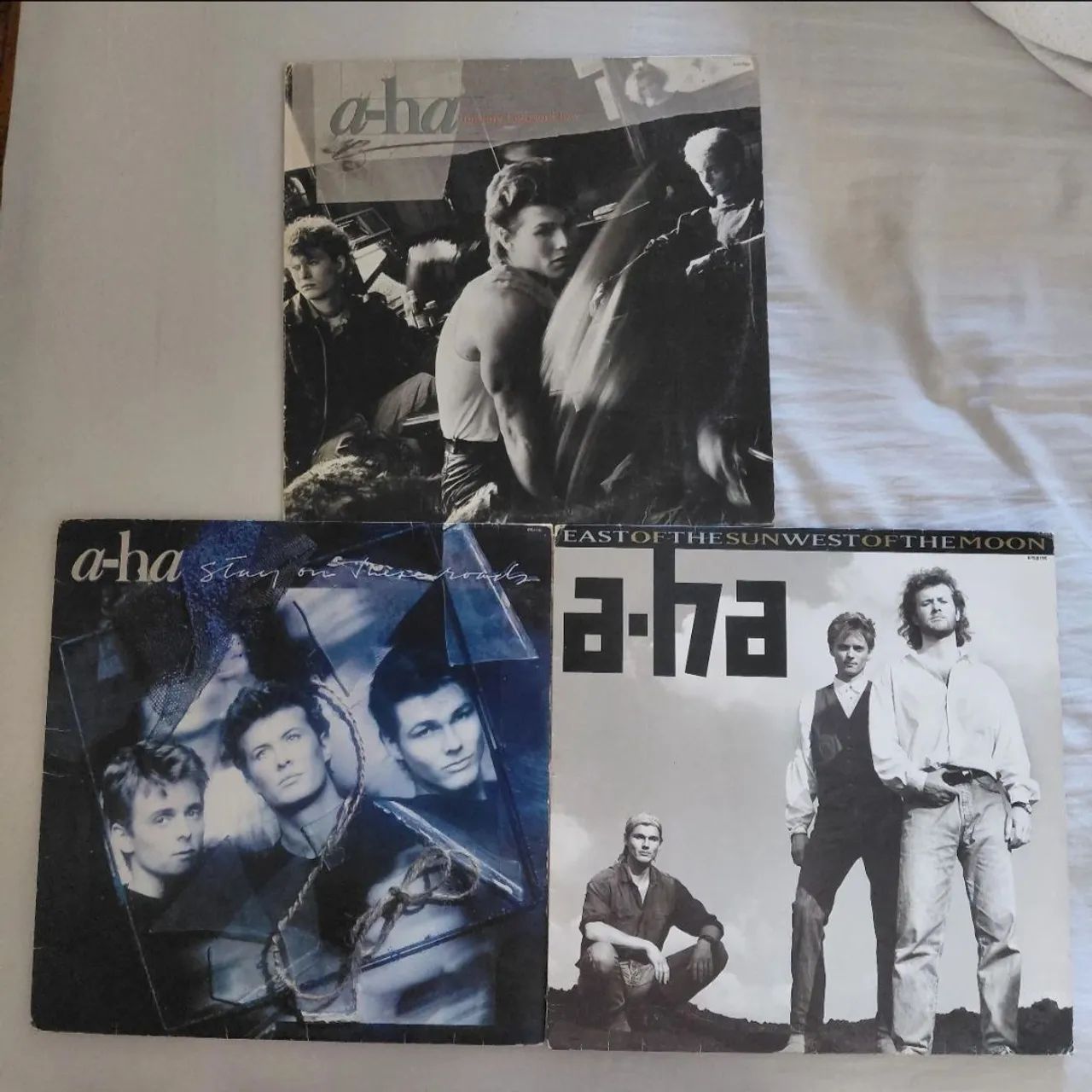 Vinil A-ha lote com 3 disco lp