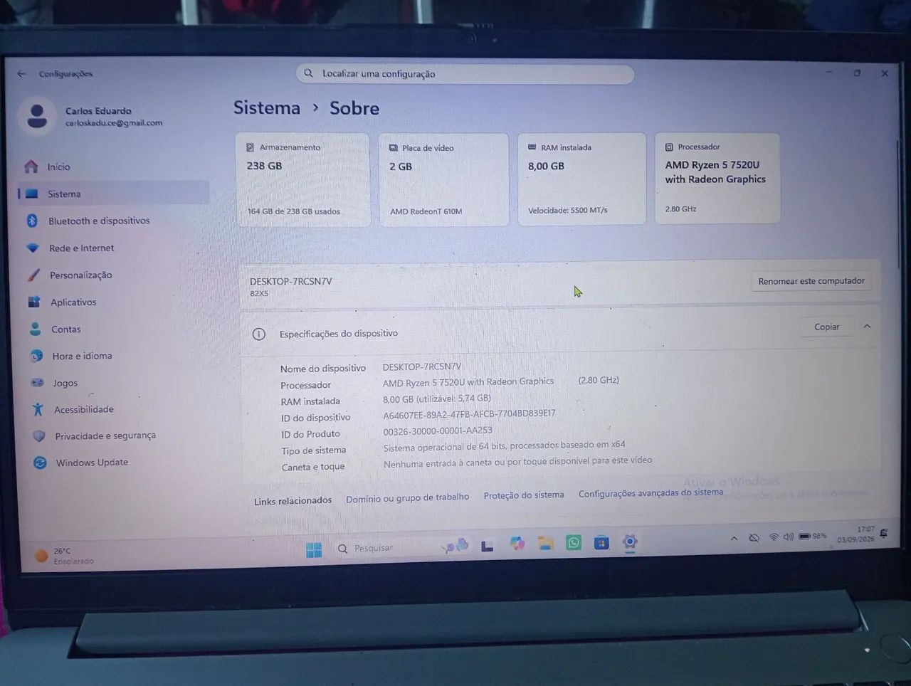 Notebook Lenovo - Foto 2