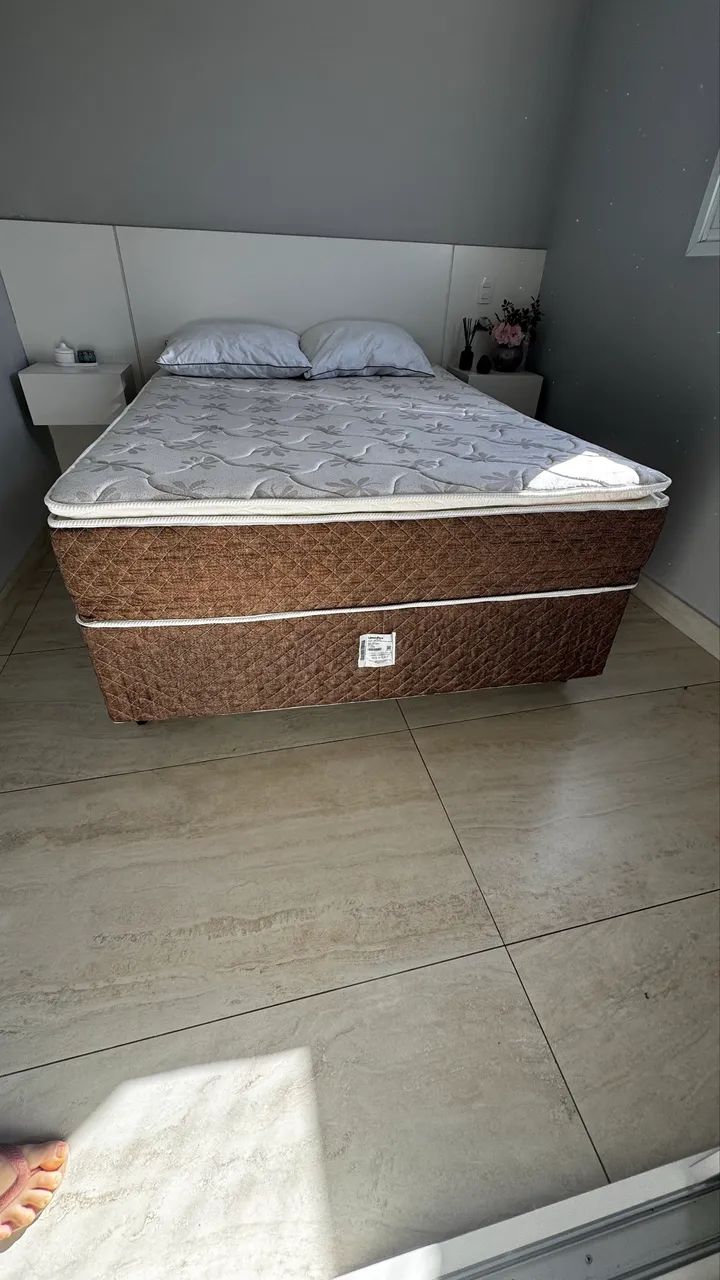 Cama box casal molas ensacadas  - Foto 2