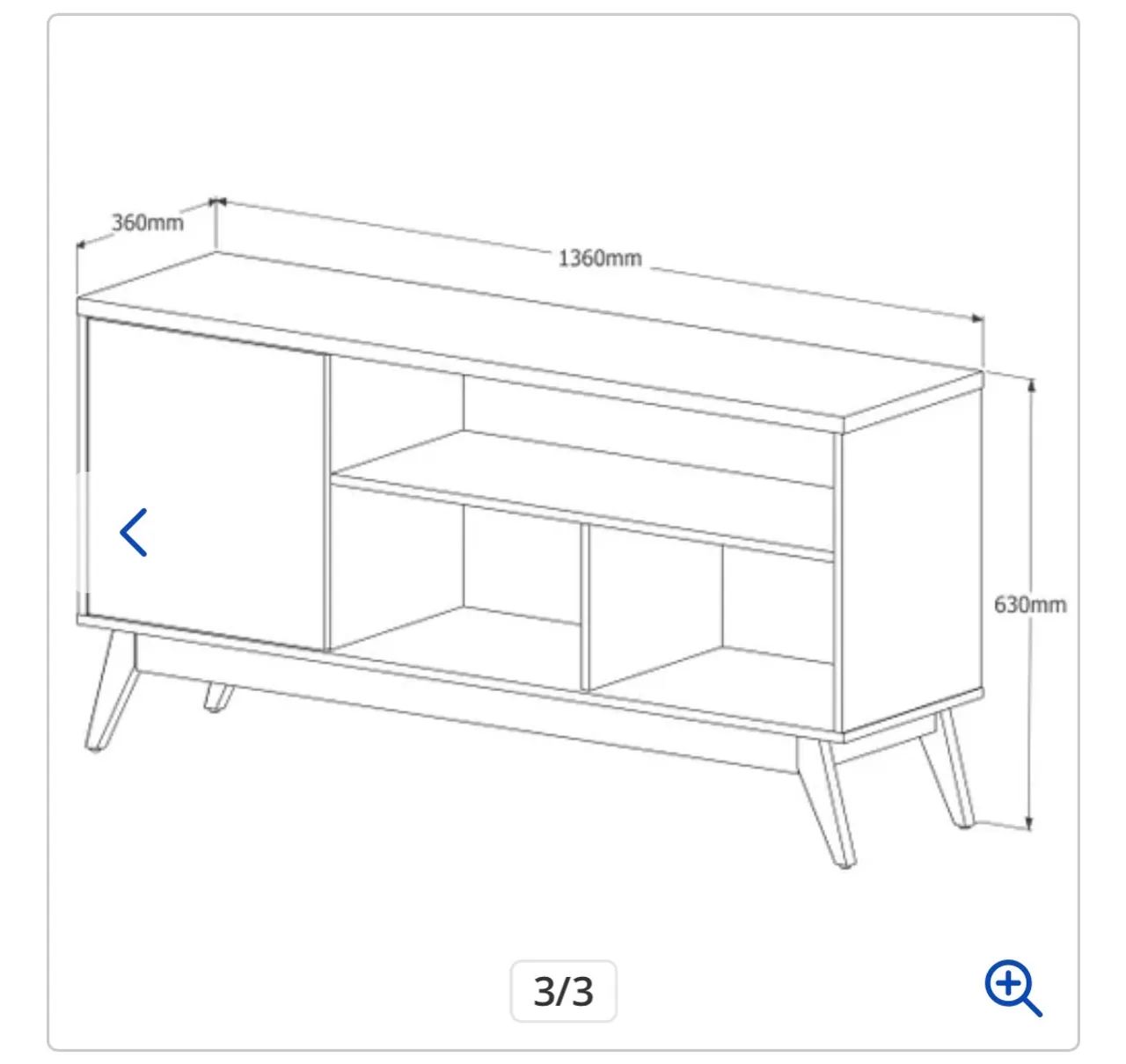 RACK para sala off white para tv ate 55p - Foto 5