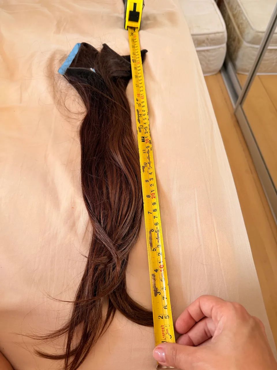 Cabelo humano do Sul de 50 cm na cor castanho  - Foto 2