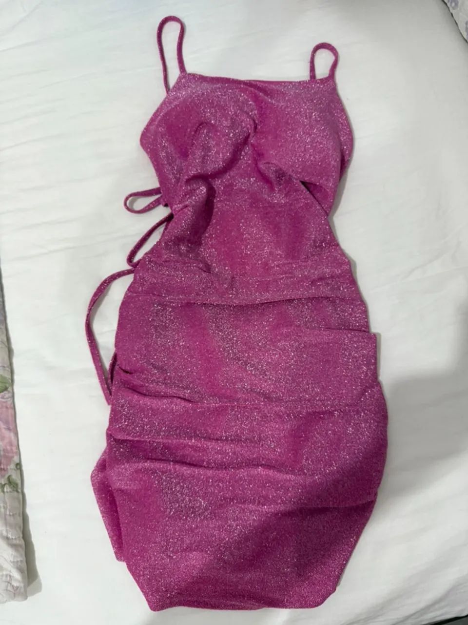 Vestido Rosa com Brilho