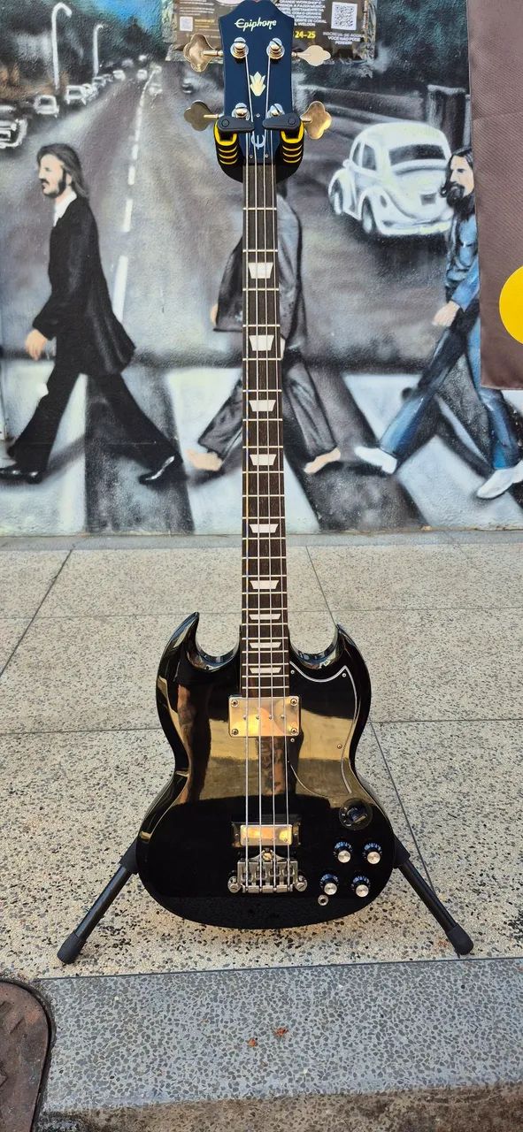 Baixo Epiphone Eb3 SG + hardcase hack KGB - Foto 2