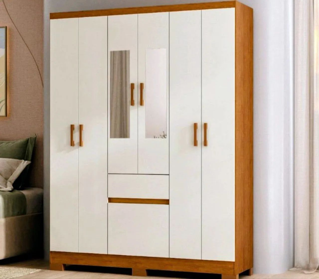 GUARDA ROUPA CASAL 6PTS 1GV 1SP - Foto 4