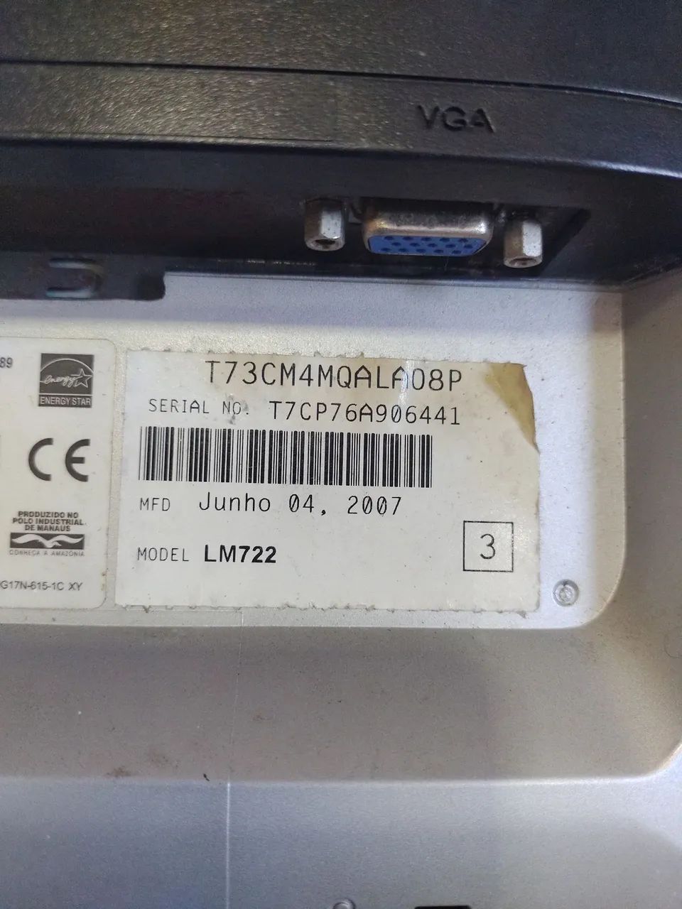 Monitor AOC 17"( sem pé) - Foto 5