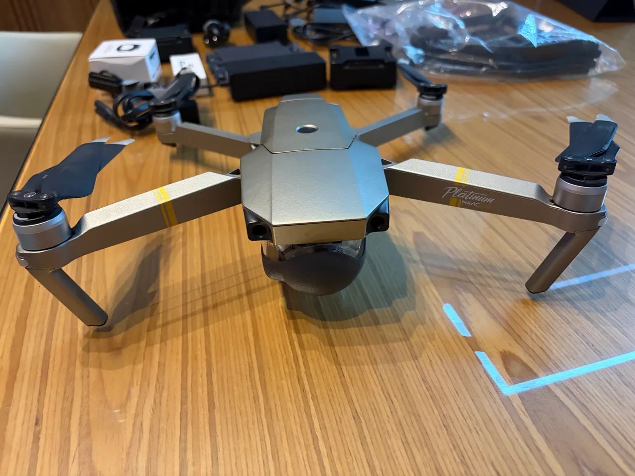 Drone DJI Mavic Pro Platinum Fly More Combo Completo - Muito Novo