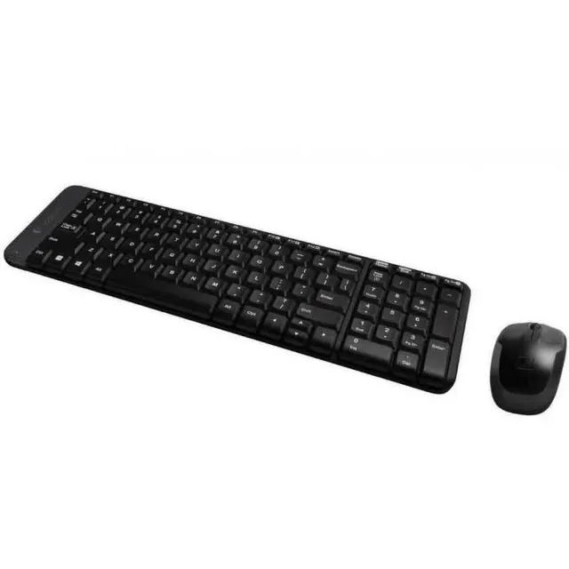 Combo Teclado e Mouse Logitech MK220 Sem Fio Black ABNT2, 12x 14,41 - Foto 3