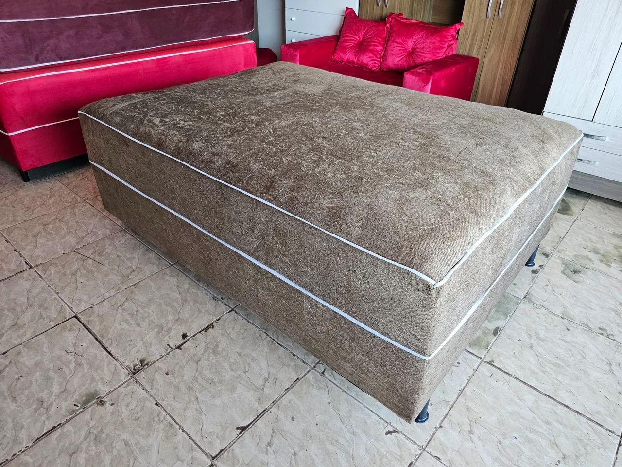 Cama casal molas ensacada nova  - Foto 2